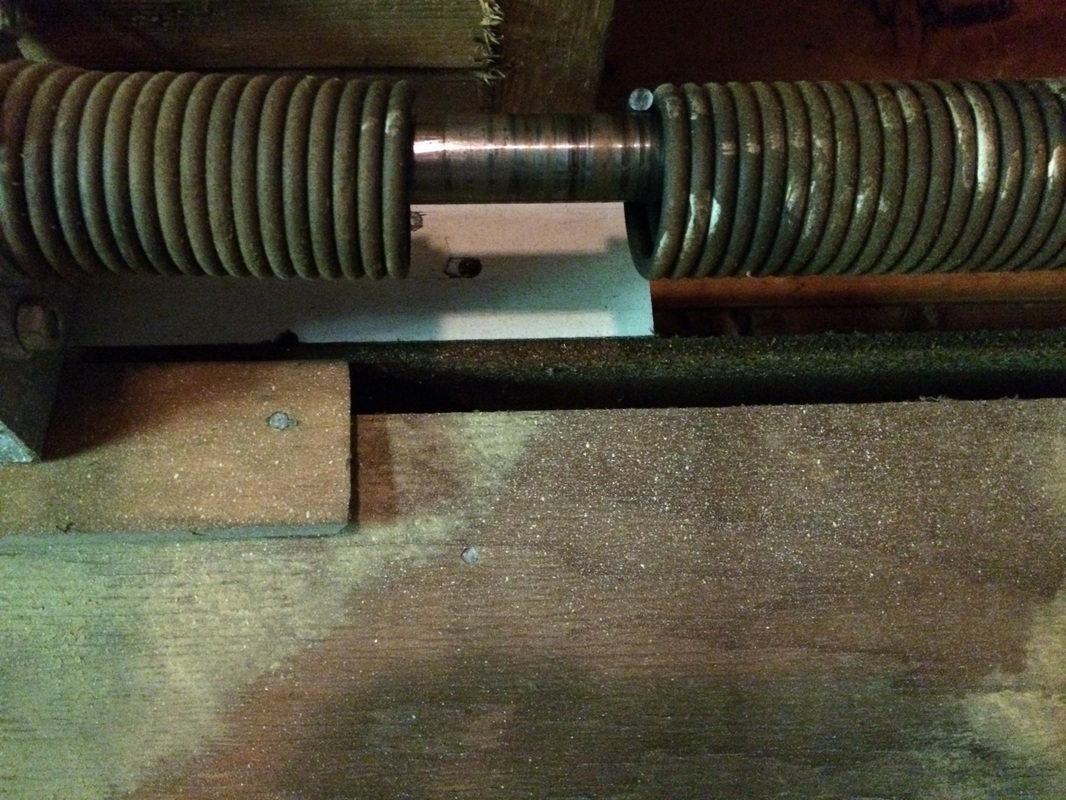 broken torsion spring garage door